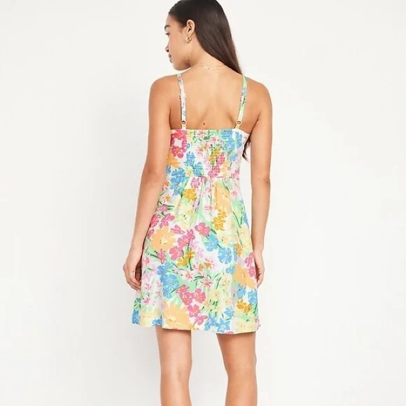 Old Navy Multicolor Floral Cami Dress Size Medium - Picture 2 of 9